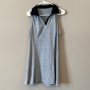 Chic Foray Golf Sleeveless Dress with Contrasting Collar